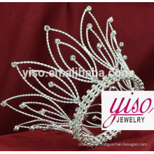 Moda por atacado de tiaras de cristal moda moda tiaras meninas baratas